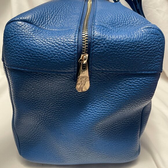 Versace Collection Travelling Case Vitello Stampa Alce Bluette New Dust Bag - Picture 3 of 6